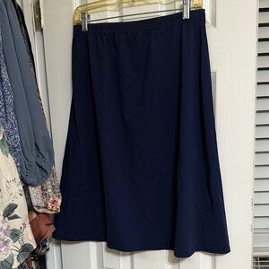 Women's Navy A-Line Skirt - Classic Navy